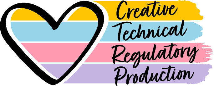 production, creative, technical and regulation cycle graphic